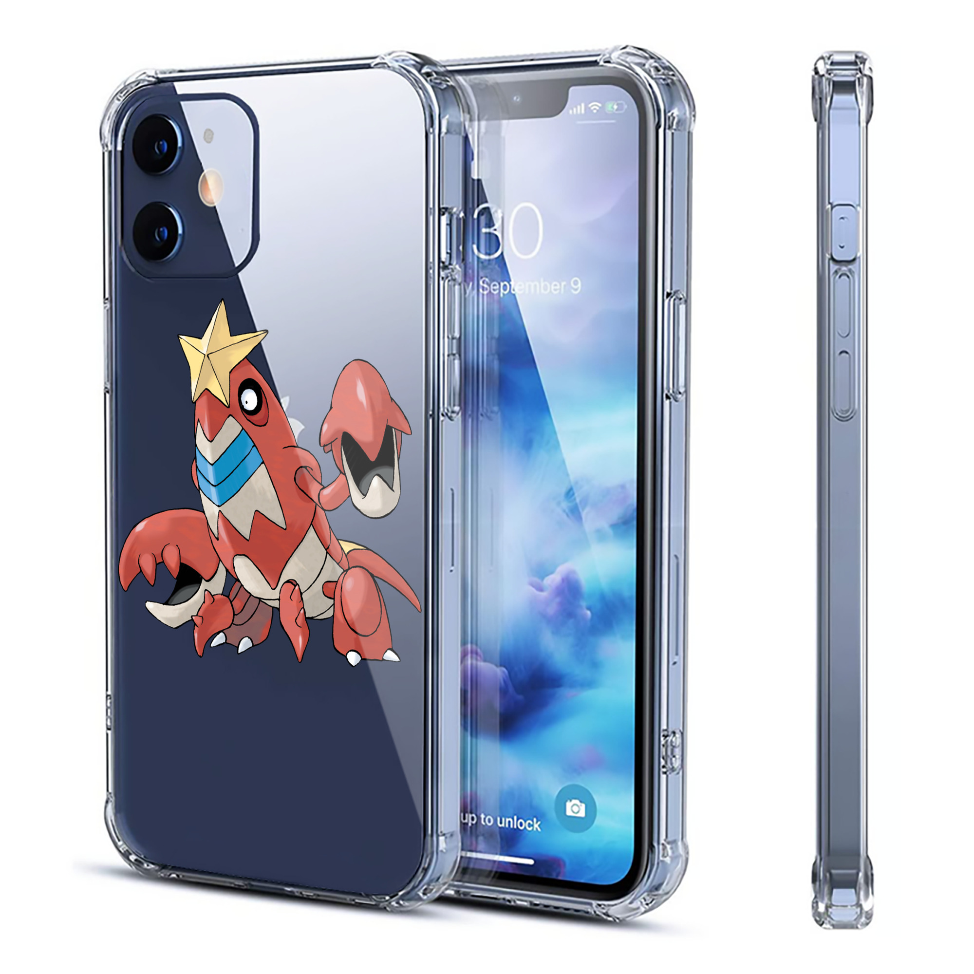 （画像用） ポケットモンスター Pokémon 【iPhone 12シリーズ対応】透明スマホケース（クリアソフトケース）